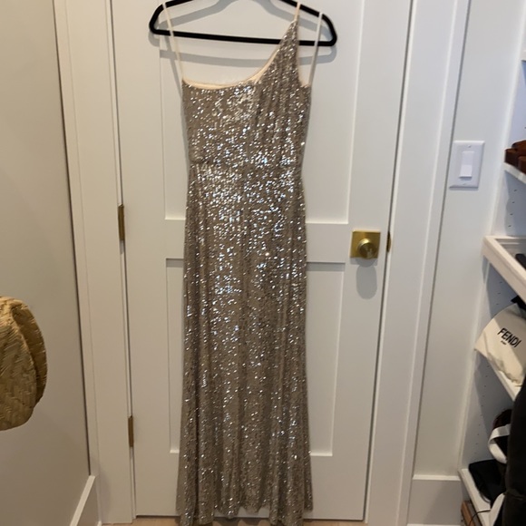 Xscape sequin off the shoulder sequin gown - Picture 3 of 3